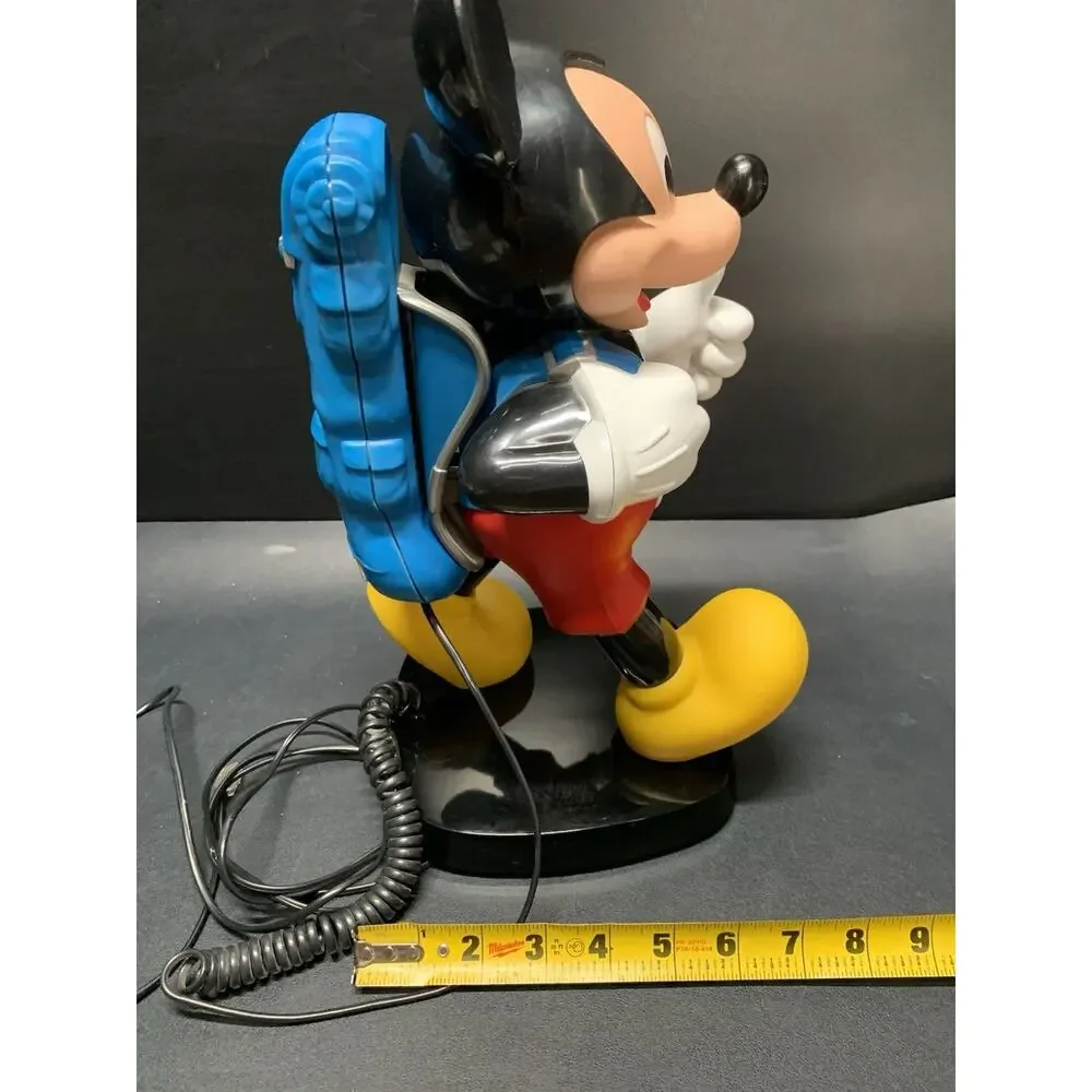 Vintage Mickey Mouse Tyco Telephone 1986 Traveling Backpack Phone Tested, Works